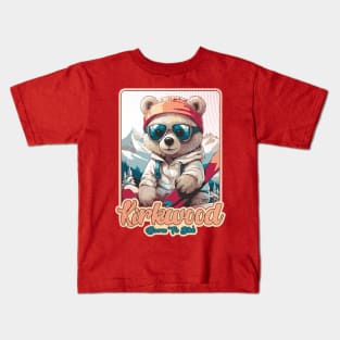 Cute Bear Kirkwood Mountain Ski Kids T-Shirt